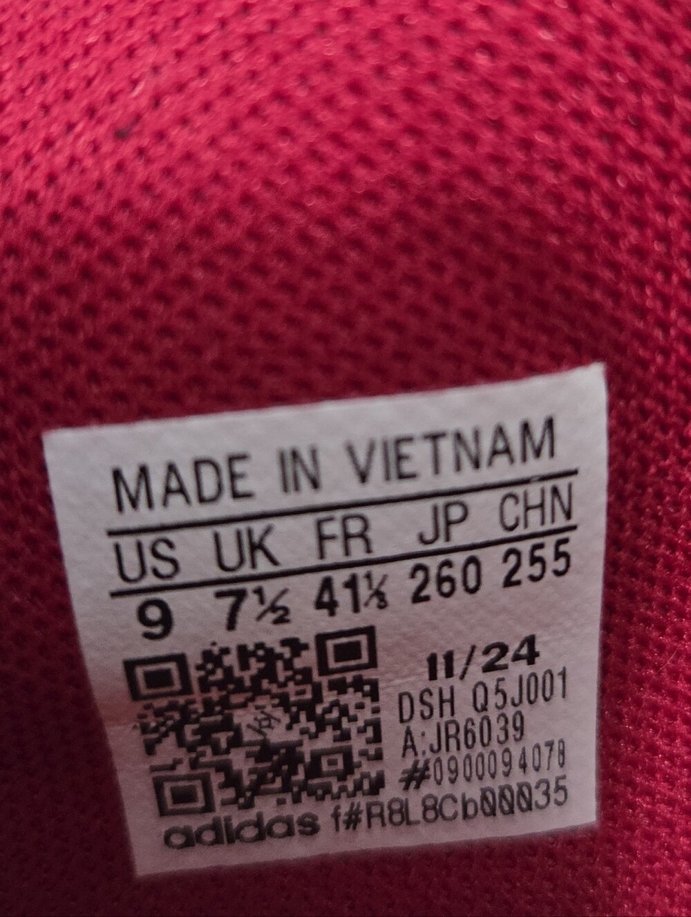 Adidas Women’s Red Low-Top Sneakers - Picture 5 of 5
